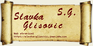 Slavka Glišović vizit kartica